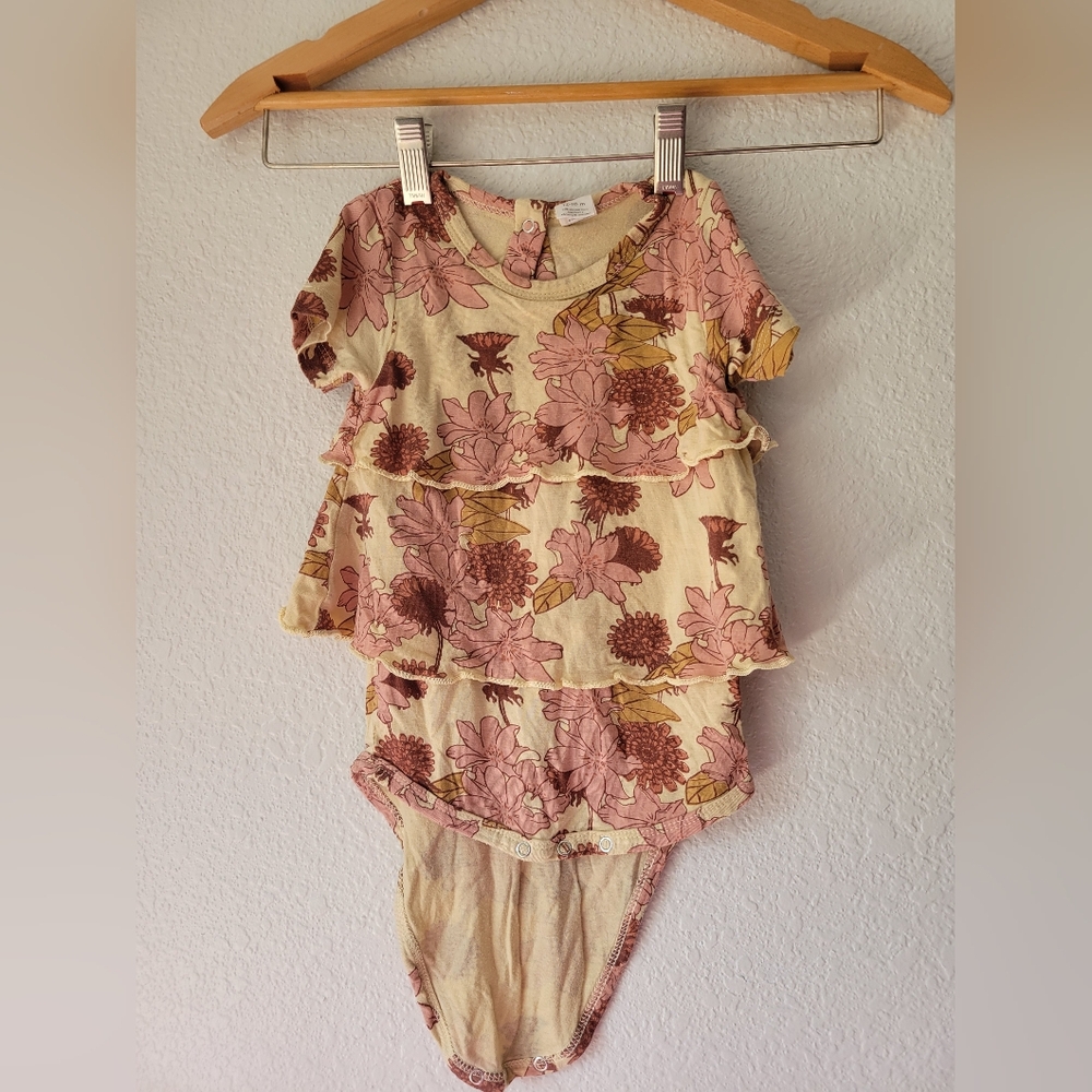 kate quinn retro ruffle floral one piece, 12 - 18 months